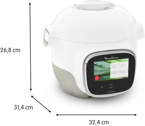 Multicuiseur intelligent Moulinex Cookeo Touch WiFi Mini CE922110 900 W Blanc