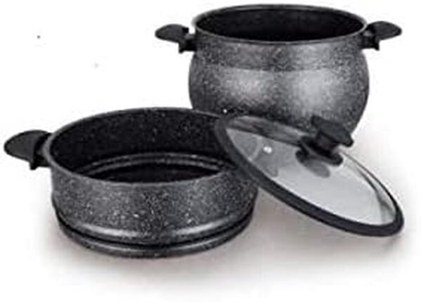 Royalty Line Couscoussier Haut de Gamme 9L 24cm Noir