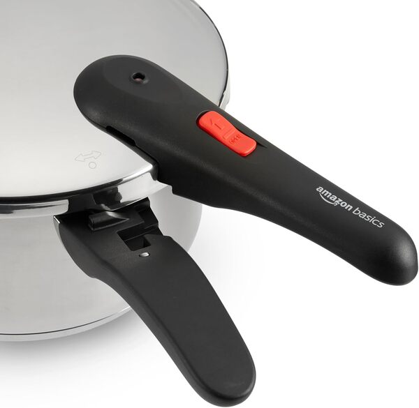 Amazon Basics Autocuiseur en Acier Inoxydable à Induction - 4 litre