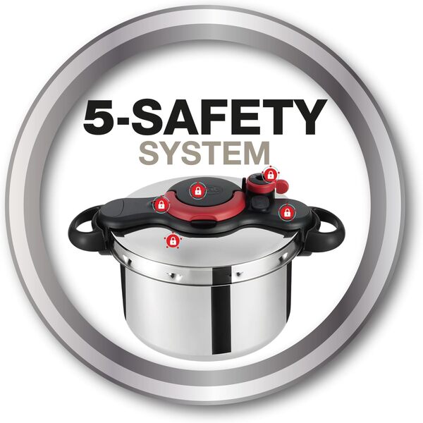 Tefal Clipso Minut Easy Pressure Cooker, Stainless Steel, 6 Litre