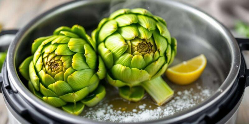 Comment cuire un artichaut à la cocotte minute selon Marmiton ?
