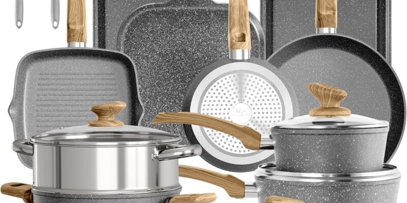 Test : batterie de cuisine à induction Kitchen Academy 17 pièces (gris)