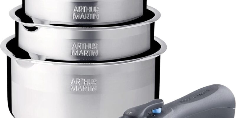 Test : batterie de cuisine Arthur Martin AM7457 avec manche amovible