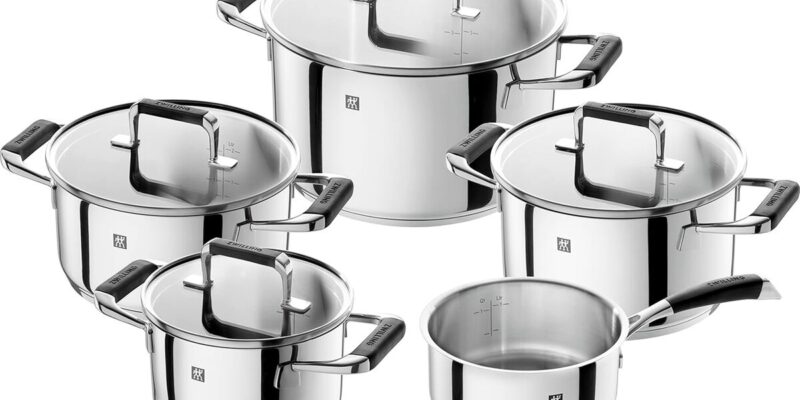 Test : batterie de cuisine Cornelia Poletto par Zwilling 5 pièces en inox induction