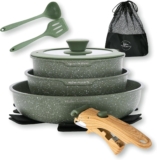 Test batterie de cuisine Kitchen Academy : 10 pièces à poignée amovible pour induction