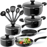 Test du set de casseroles & poêles tectake en aluminium inox anti-adhésif